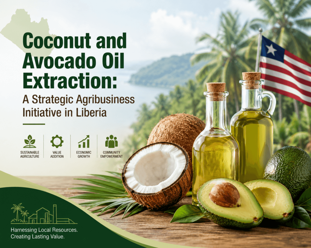 Coconut and Avocado Oil Extraction: A Strategic Agribusiness Initiative in Liberia